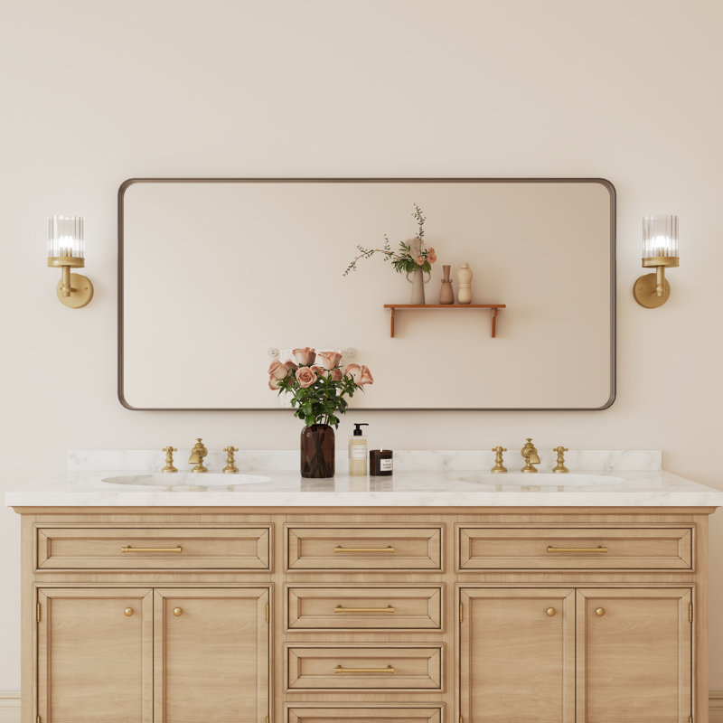 Miroir de salle de bain sur mesure, 60 po x 28 po
