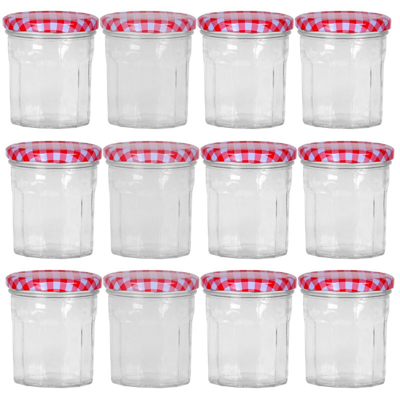 Glass Preserving Jars - Set of 12