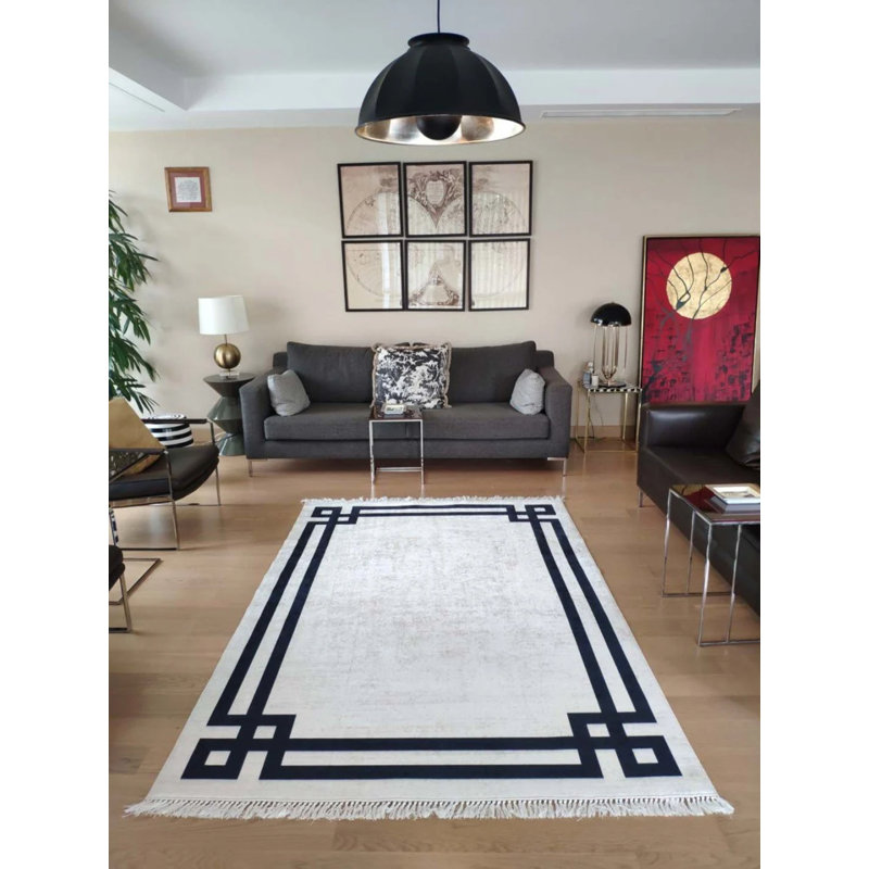 Tapis Masanao avec envers antidérapant, Carré 3 pi 11 po