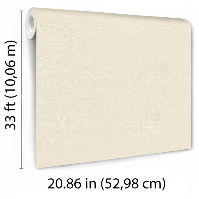 Papier peint texturé imitation chanvre, Beige