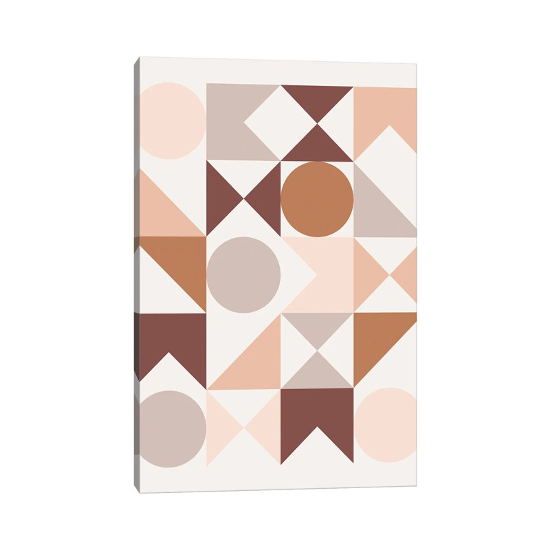 Modern Geometric XXV - Print on Canvas, Wrapped Canvas, 101.6 cm H x 66.04 cm W x 1.91 cm D