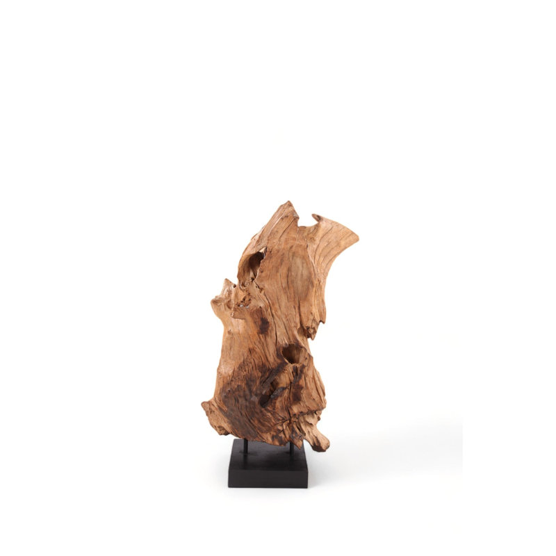 47" Inch Tall Organic Teak Natural Sculpture
