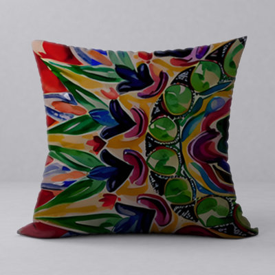 Floral Reversible Throw Pillow