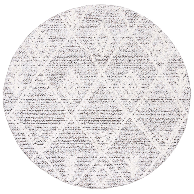 Kazuhisa Performance Geometric Rug, Round 6'7"