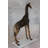 Pair of Giraffes Bronze Statues -  Size: 32"L x 12"W x 55"H. 