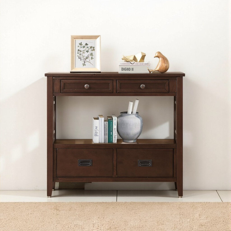 Bonnay 4 - Drawer End Table, Espresso