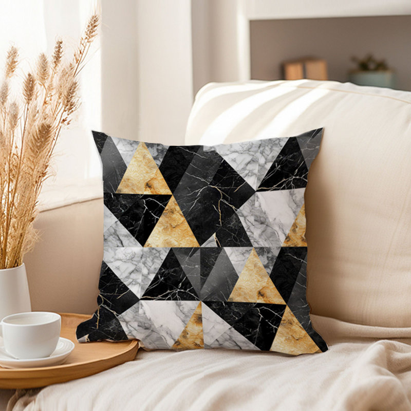 Abstract Geode Shapes XVI Modern, 18"H x 18"W
