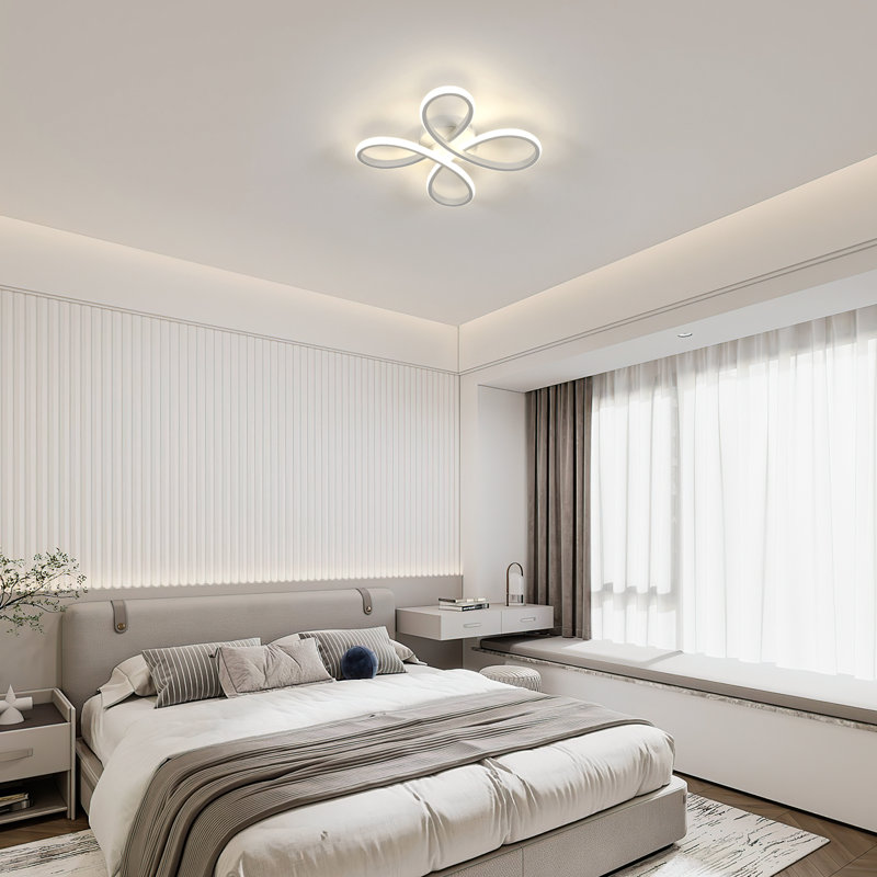 Blitar 30cm 4-Light LED Flush Mount Ceiling Light, 4000K, White