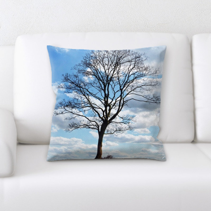 Floral Microsuede Throw Pillow
