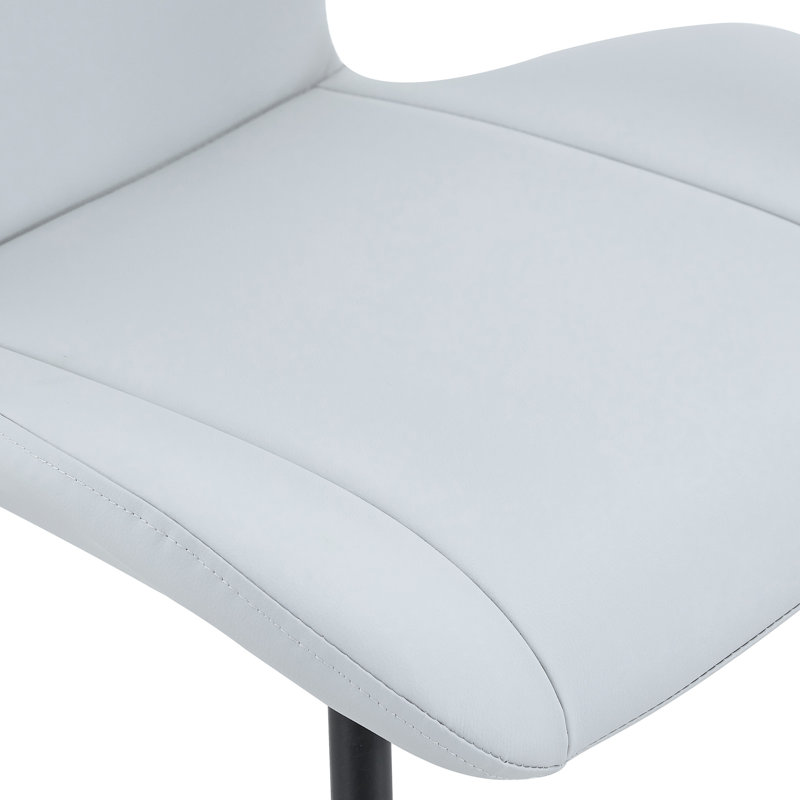 Chaises de salle à manger confortables, ensemble moderne de 4 pièces en métal Pu pour cuisine