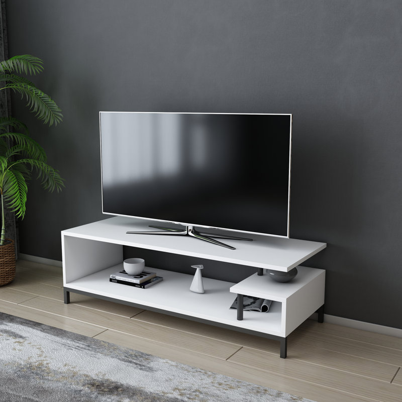 Reily TV Stand for TVs up to 50", Black/White