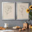 Floral Contour Study III, reproduction encadrée de qualité supérieure - prête à être accrochée-78609201-78609195