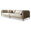 Canapé modulaire beige en cuir véritable-1080117746-1080117745