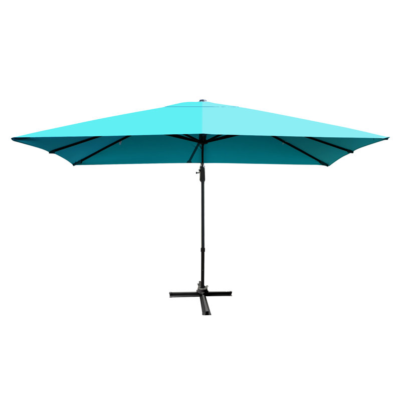 Parasol en porte-à-faux 120 po Abdullatif, Turquoise