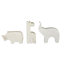 Sculpture de petits animaux safari en marbre Cole and Grey-20641874-20641873