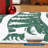 8x10 Christmas Area Rug with Tree Reindeer Snowflake, Washable Non Slip Rug, Green-466971632-466971635
