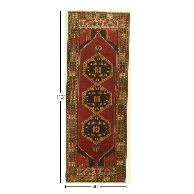 Handmade Cotton and Wool Oriental Area Rug
