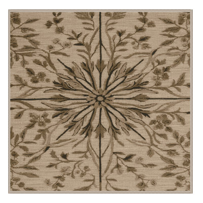 Tapis brun lavable à la machine