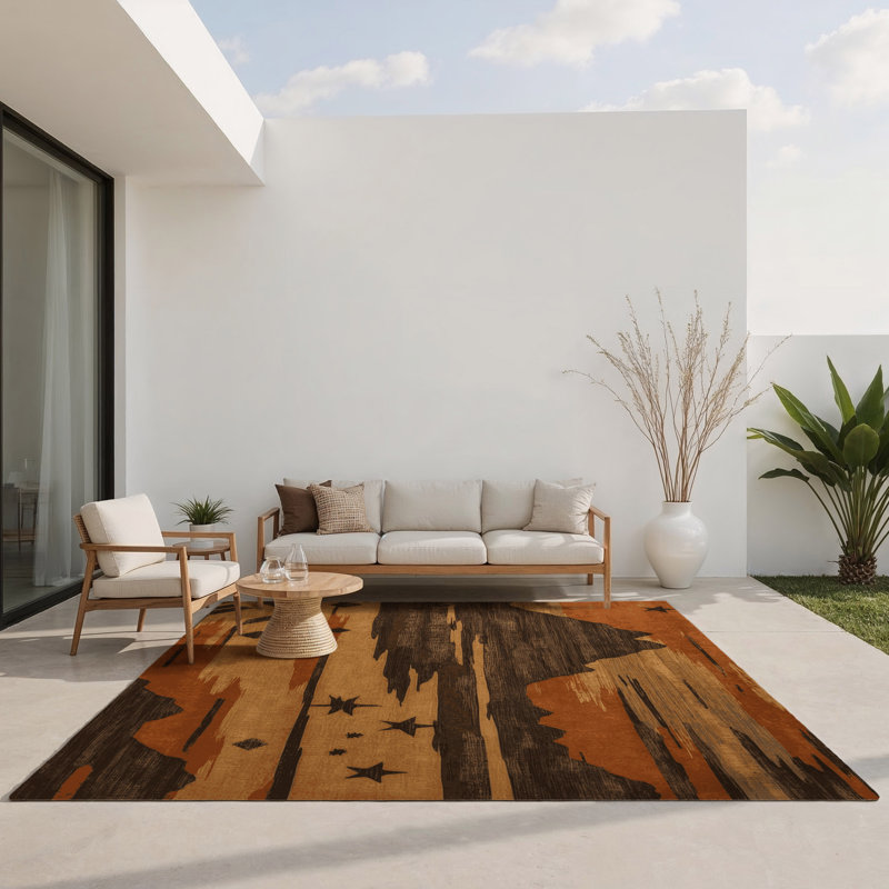 Tapis intérieur et extérieur Mystic Dunes, Rectangle 1 pi 6 po x 2 pi 6 po