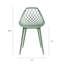 Chaise de salle à manger intérieure et extérieure Upton avec siège ergonomique et pieds en acier-1180033167