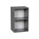 Armoire murale 9 po x 24 po - porte simple - avec porte blanche brillante