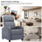 Maleah 25.59'' Wide Classic and Soft Padded PushBack Massage Recliner with Remote Control-119232345