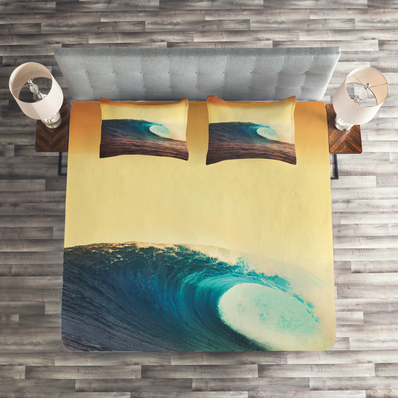 Hypnotic Coastal Polyester Coverlet