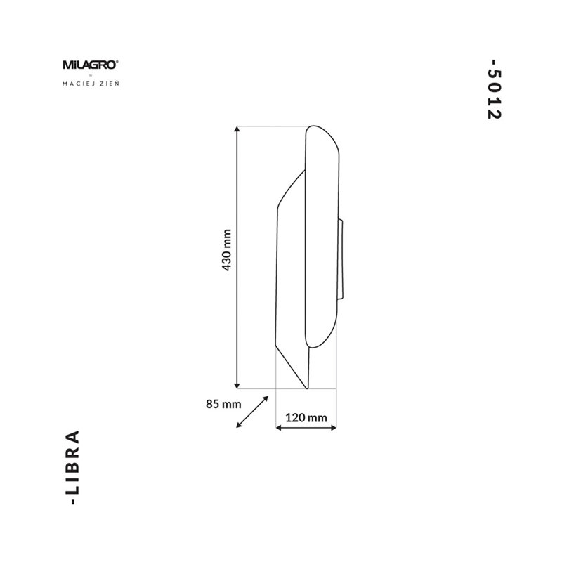 Libra Up & Downlight, Gold