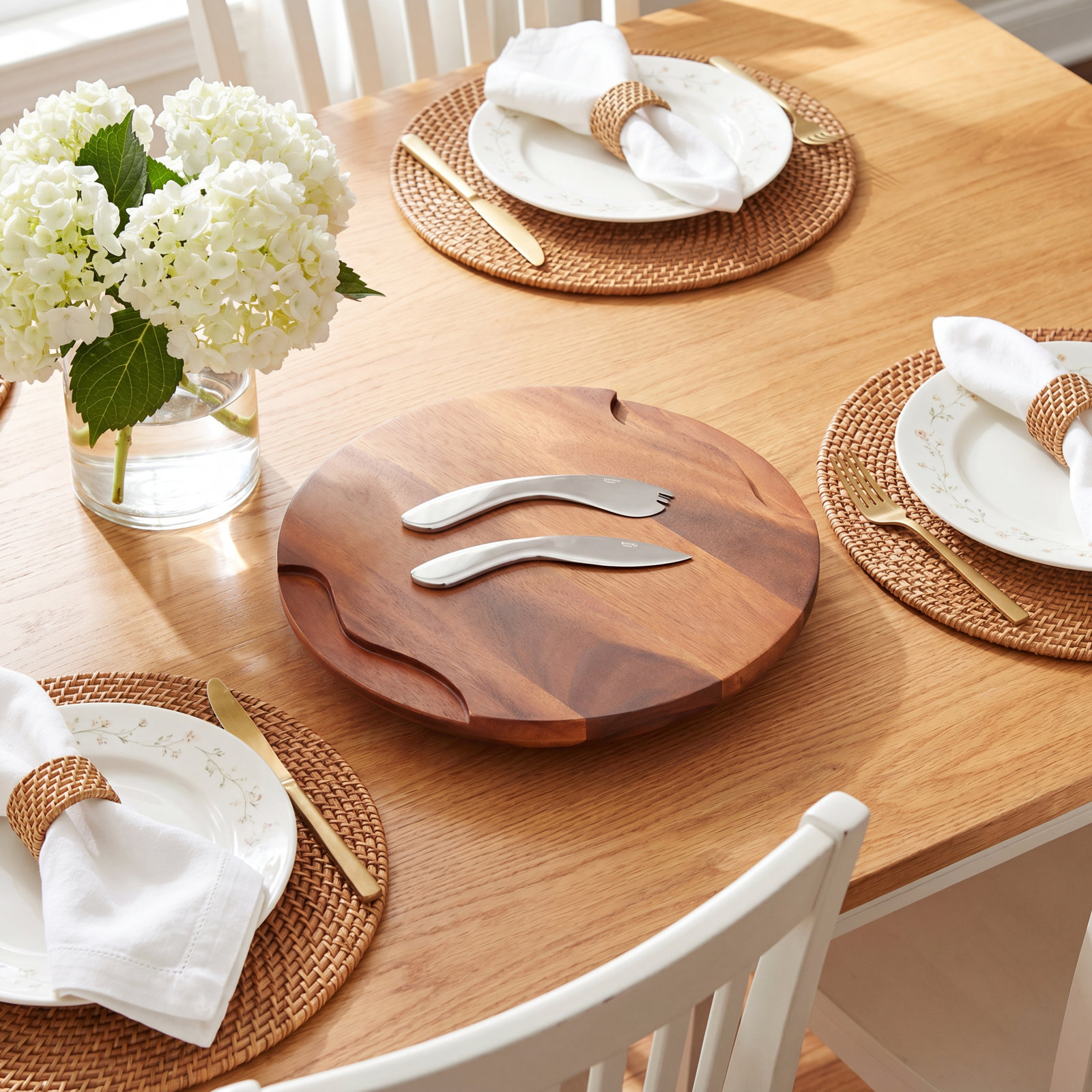 Alloy and Wood Cheese Board
