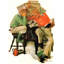 «Cramming» par Norman Rockwell, toile tendue avec châssis-203381289