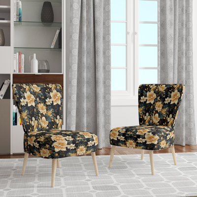 Chaise d'appoint rembourrée Timeless Peony Sophistication II