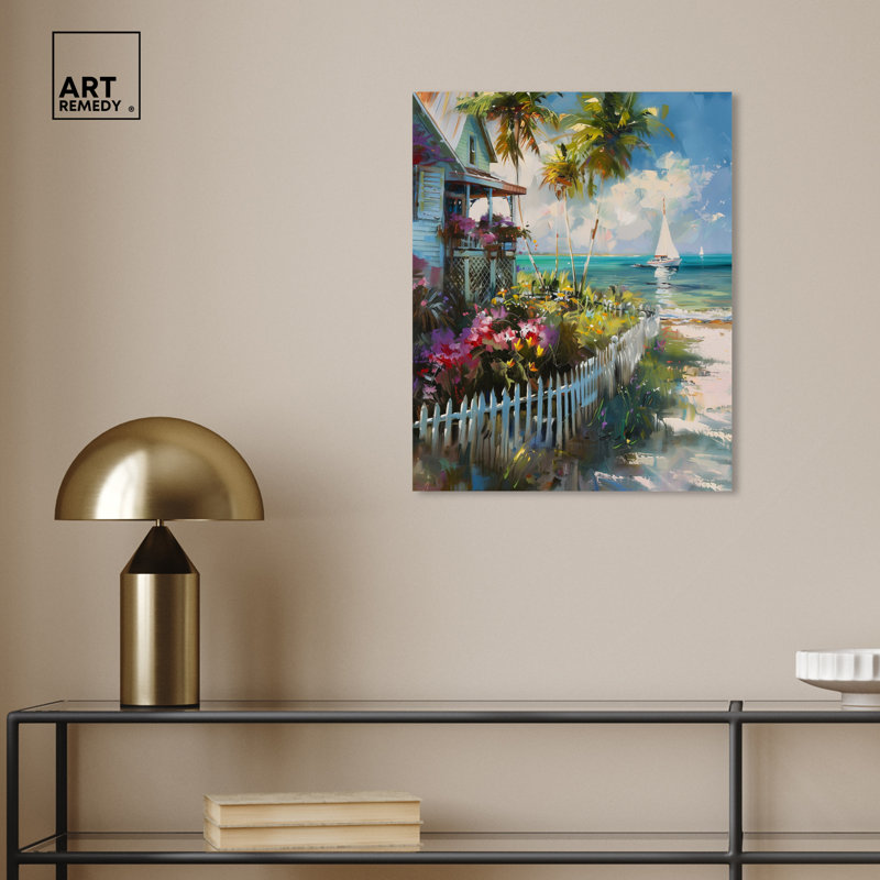 Maison de plage locale, Toile tendue, H 20 po x l 16 po