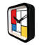 Mondrian Indoor/outdoor Clock