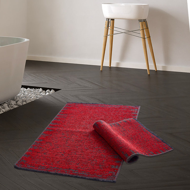 Ensemble de tapis de bain (2 pièces), Rouge, L 33,1 po x l 39,4 po