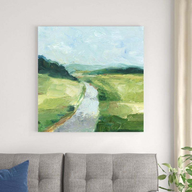 " Rural Path II " Painting Print, 36" H x 36" W x 1.25" D