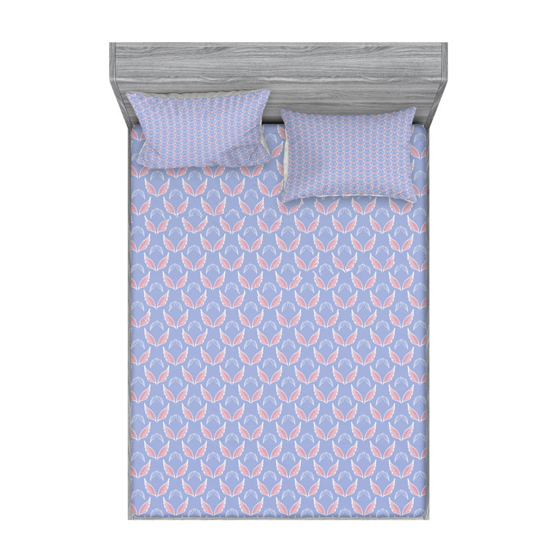 Microfiber Sheet Set, Queen Sheet Set with Fitted Sheet