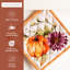 Maison d'Hermine Pumpkin Garden - Manique en coton 100 % couleur crème nuageuse - 20 x 20 cm