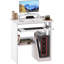 Table de bureau pour ordinateur portable avec tablettes de rangement Oveson 29,5 pouces, blanc-1026836607