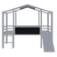 Lit mezzanine simple avec lumières, tableau noir et glissières Crone Kids-234740745