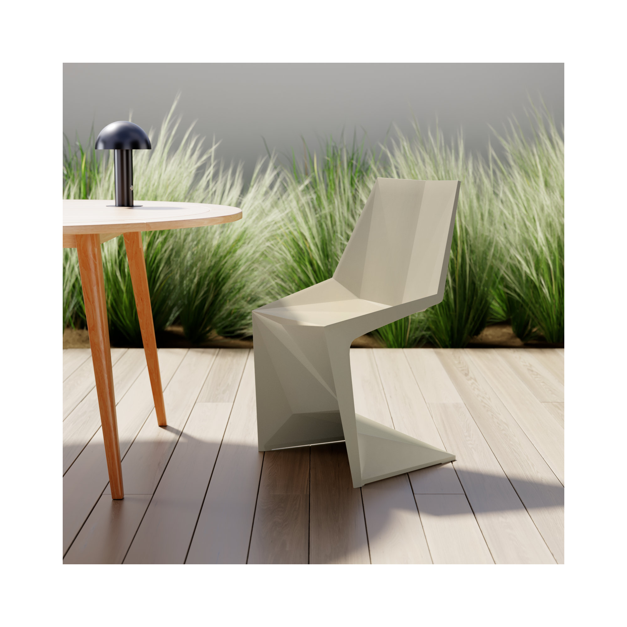 Voxel Chair, Ecru