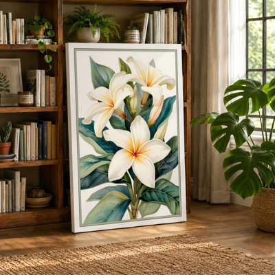 Lily Study Botanical - Wrapped Canvas