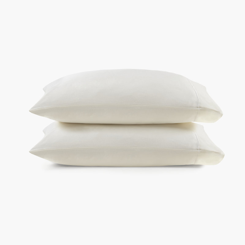 Croscill Luxury Egyptian 500TC Cotton Pillowcases, Standard, Ivory