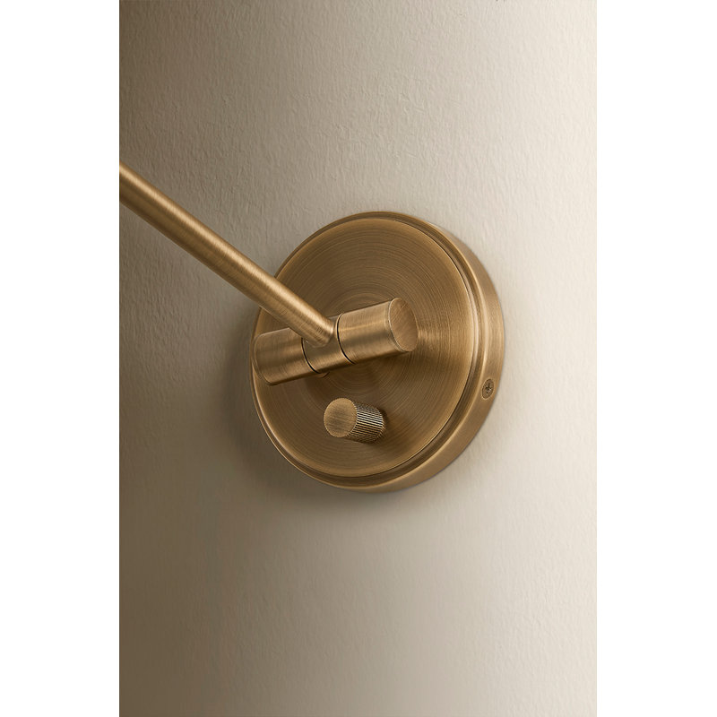 Andersen Wall Sconce, Patina Brass/Soft Sand