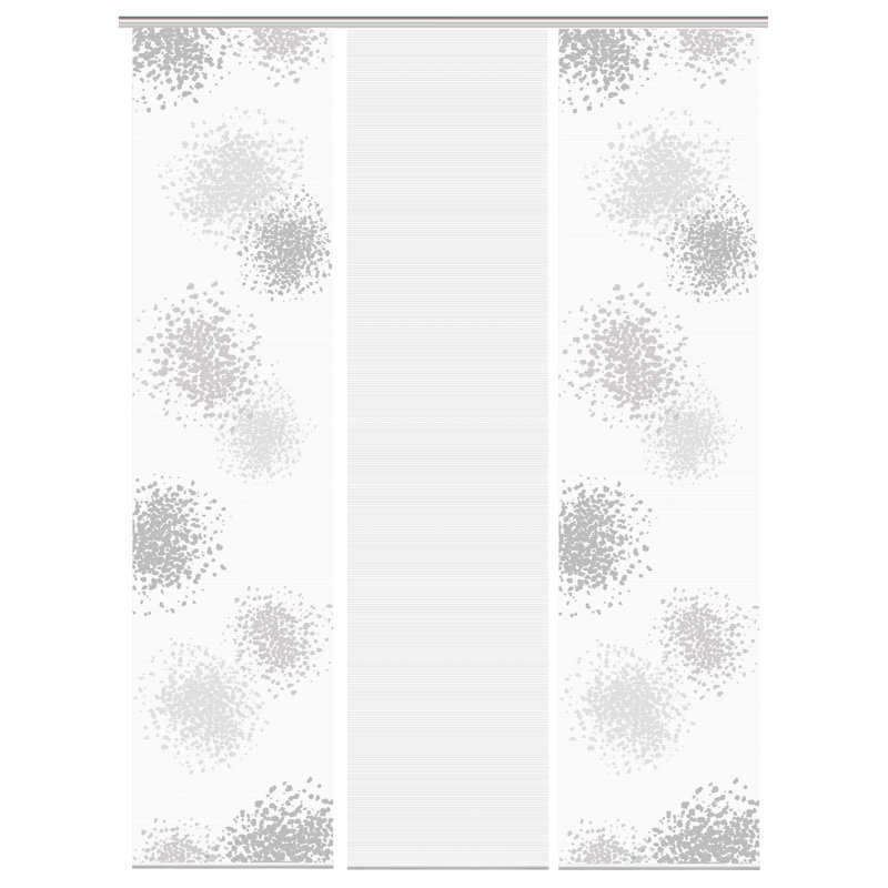 Peavy Semi Sheer Curtain Panel Pair, Grey