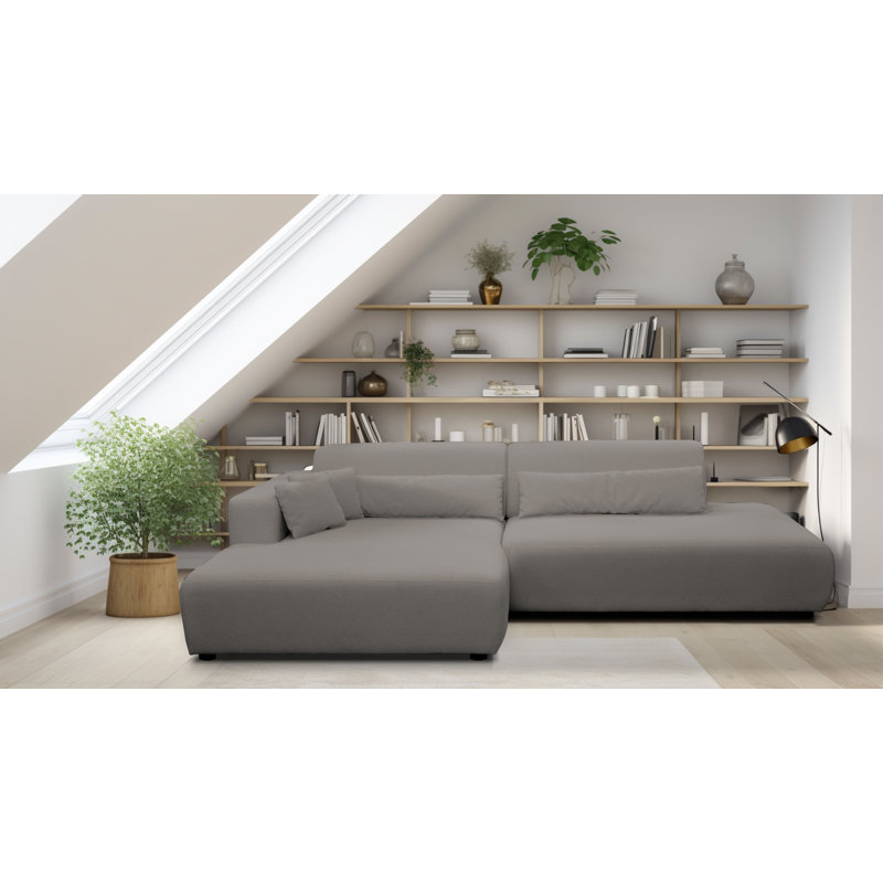 5 Seater Corner Sofa , Left Hand Facing, Grey