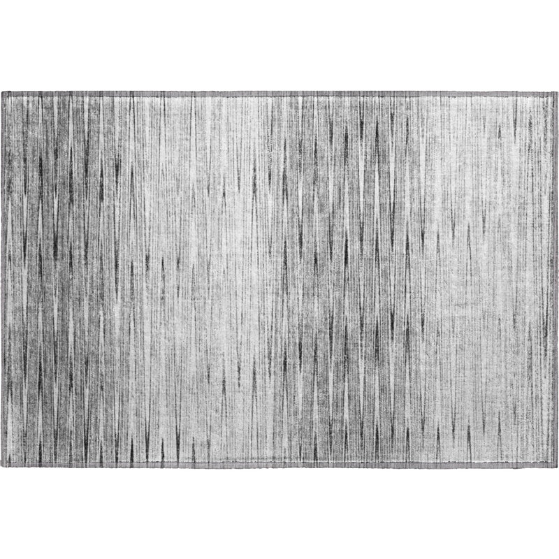 Premium Machine Washable Prisco Gray Rug, Rectangle 1'8" x 2'6"