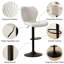 Tabouret de bar pivotant à hauteur réglable-117246447