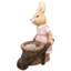 Pot de fleurs d'extérieur pour fille avec lapin - 18,75 po