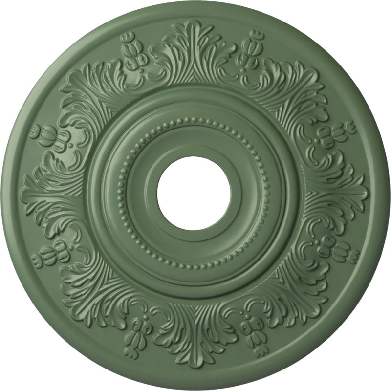 Médaillon de plafond 20 po x P 3 1/2 po x P 1 1/2 po (convient aux auvents jusqu'à 6 1/2 po), Vert athénien