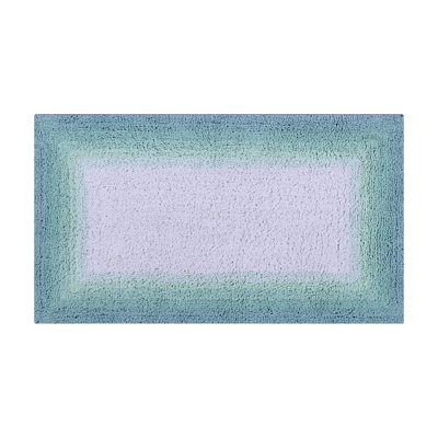 Orme 100% Cotton Tufted Bath Rug with Non-Slip Backing Machine Washable Luxurious Ombre Pattern Ultra Soft and Absorbent Bathroom Rug